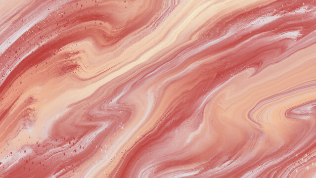 abstract red beige and white flowy waves background illustration for desktop wallpaper 