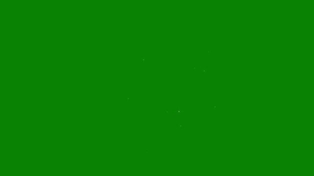 2D shining twinkle effect, Twinkle star glitter sparkle, fairy dust wand glitter stars blast, particle magic star dust trail loop, Magic sparkles glitter blast stars on green screen. 4k