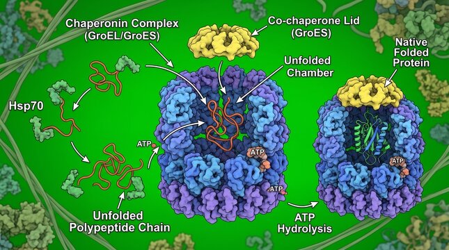 Molecular Chaperone Protein Complex Folding Unfolded Polypeptide Chain