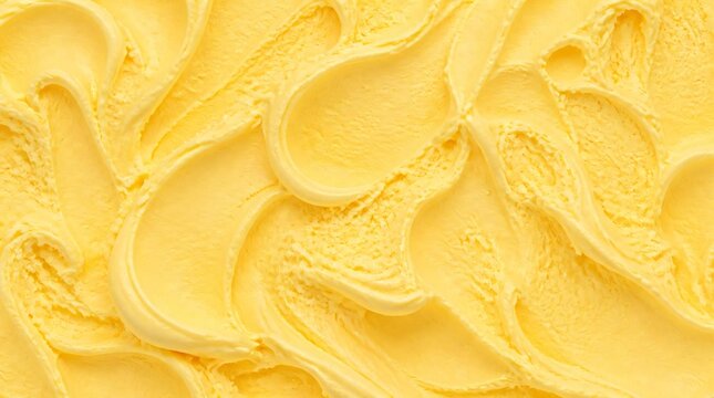 Yellow ice cream gelato texture background