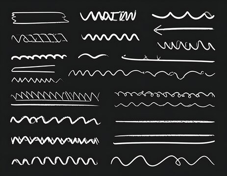 Hand-drawn abstract lines