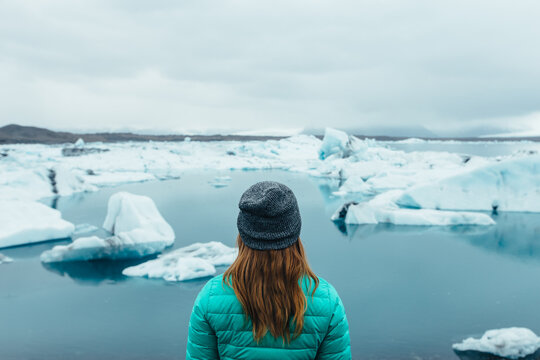Looking Out at a Glacial Lagoon