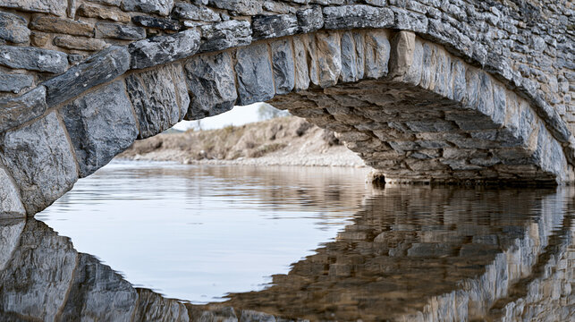 Stone arch bridge voussoir keystone medi 2