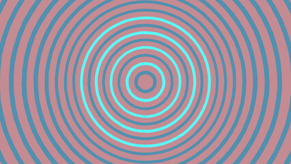 Naklejka premium Abstract pixel art concentric circles pattern