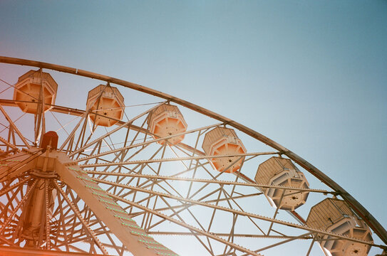Ferris Wheel Against Bright Blue Sky at Mackay Show