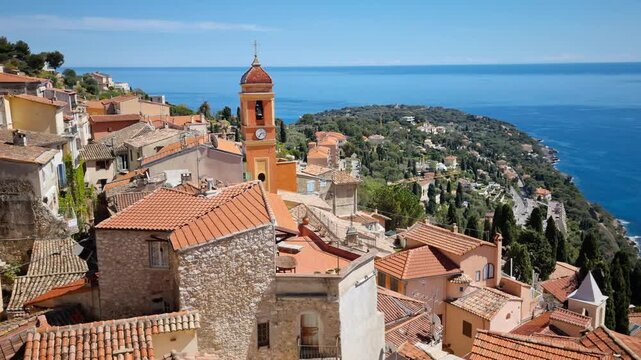 View of Robebrune Cap Martin, French Riviera