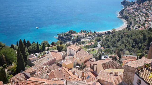 View of Robebrune Cap Martin, French Riviera
