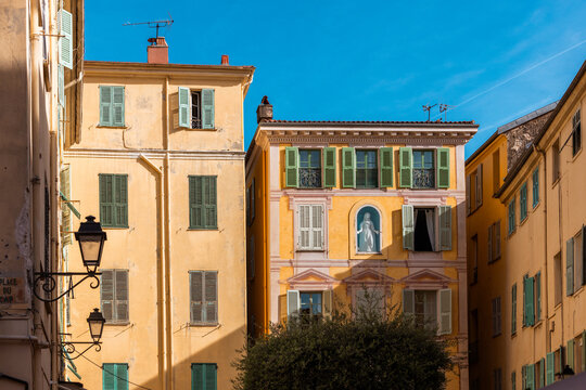 Pastel Facades in Menton