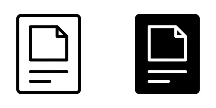 New document page icon vector illustration with document business interface creation information application template
