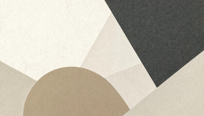 Fototapeta premium Minimalist abstract geometric composition featuring neutral toned textured shapes on a soft background abstract geometric minimalist background composition contemporary wallpaper