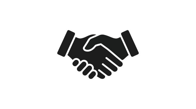 Handshake Symbolizing Agreement and Partnership in Business Context.