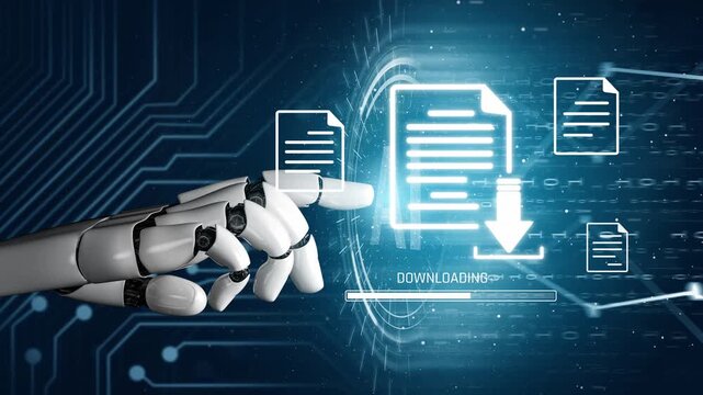 AI facilitates digital document downloading and data access with optimized transfer process, improving speed, security, and file management for various users Marrow