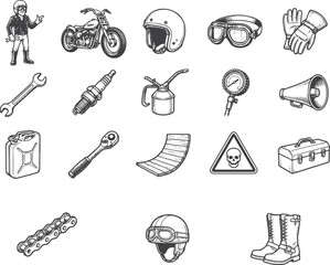 Classic wall of death rider equipment © Ferdy