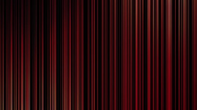 Abstract glowing red vertical neon lines motion background, falling digital laser rays and futuristic data stream.
