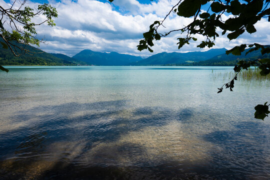 Blick auf den Tegernsee in der N&auml;he von Gmund