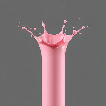 pink water splash