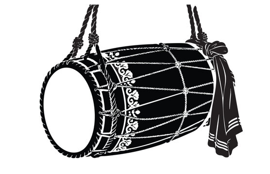 Traditional Dhak Drum Symbol of Bengali Festival and Religious Culture