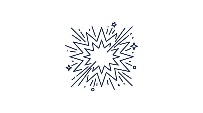 Explosion Burst Starburst Graphic Element.