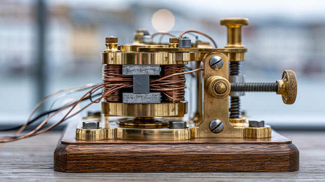 Morse code telegraph brass sounder coil  1