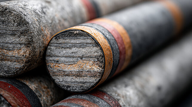 Geological rock core sample cylinder cro 2