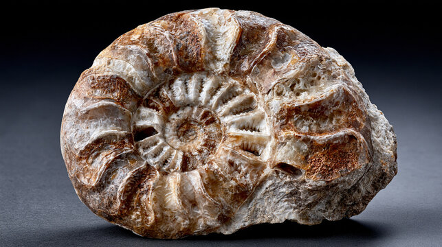 Fossilized ammonite Jurassic limestone s 3