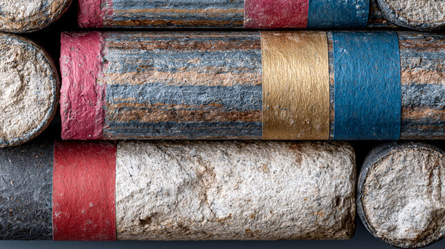 Geological rock core sample cylinder cro 4