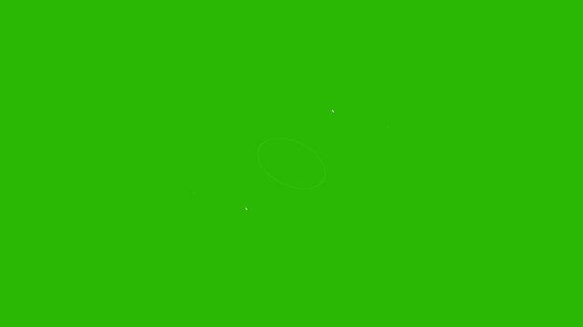Line and circle Bursts And Sparks Animation on Green Screen background. Circle Burst for logo reveal Motion Graphics 