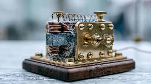 Morse code telegraph brass sounder coil  4