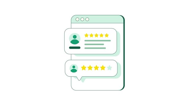 Social Media Comment Interface Animation with User Engagement Elements