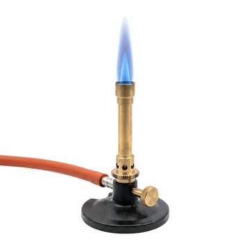 Laboratory Bunsen Burner Burning Steadily