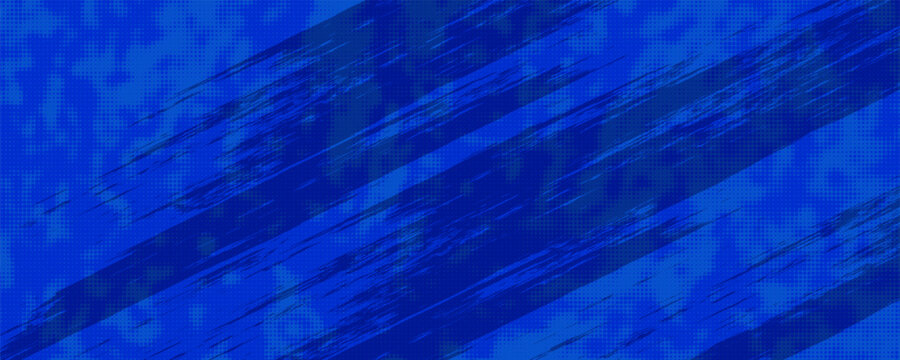 blue color pattern gradient grunge texture background. Dots pop art comics sport style  modern vector