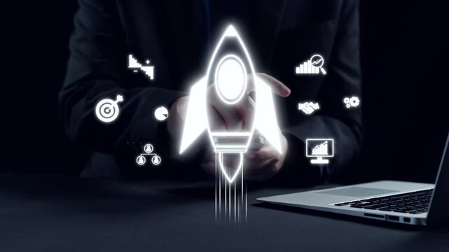 A person holding a glowing cloud symbol representing data transfer amidst digital icons. This image captures the essence of modern cloud computing technology and data management. Qubit
