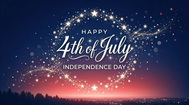 Happy 4th of july independence day celebration background