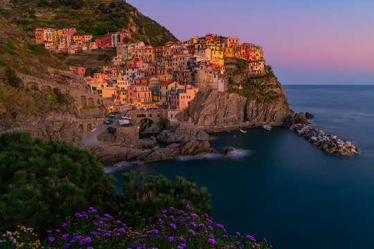 manarola cinque terre italy - travel concept