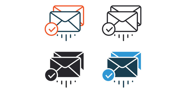 spam icons outline and Flat Style,transparent background