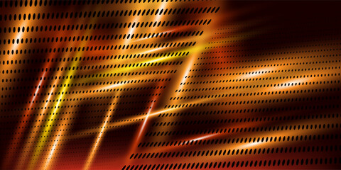 Naklejka premium Interesting contrast geometric abstraction of black, red and gold. Blurry textures. It contains elements of the checkered flag, suitable for design of the categories of speed, racing, rally, sports