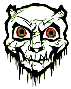 Contorno monster grafiti.