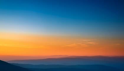 Fototapeta premium Soft Gradient Background With Orange And Blue Tones