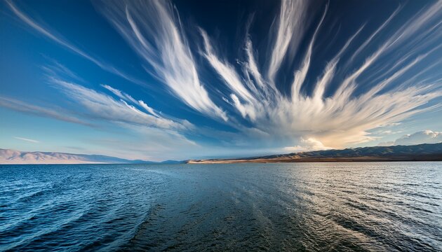 Breathtaking Undulatus Asperatus Clouds Over Baikal Lake