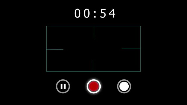 Screen animation recoding ,countdown recoding hood, animation box frame live streaming overlay 4k video.