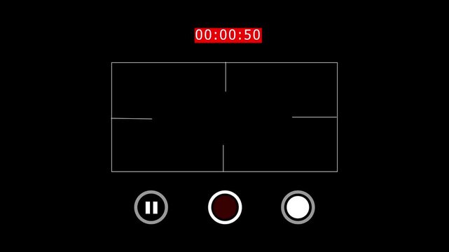 Screen animation recoding ,countdown recoding hood, animation box frame live streaming overlay 4k video.