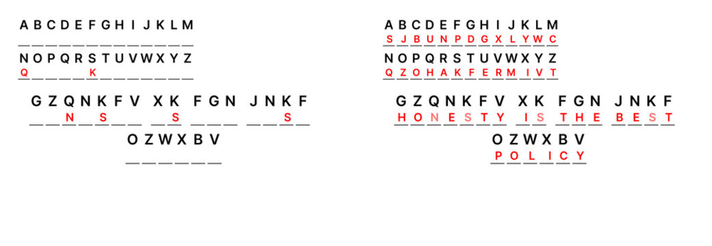  Cryptogram grid with alphabet key, hidden wisdom to decode, brain teaser worksheet for cognitive development