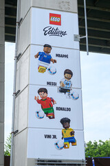 Fototapeta premium FIFA Fan Festival display before the World Cup 2026