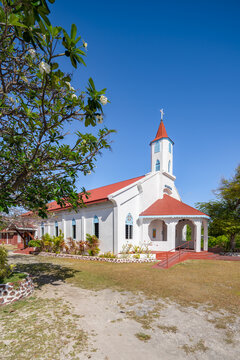 St John Baptist church, Rotoava, Fakarava Atoll, French Polynesia