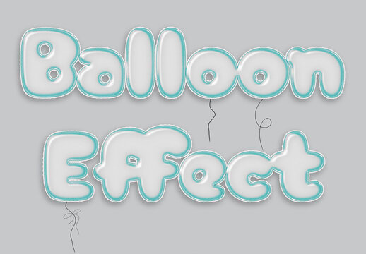 Balloon text effect 