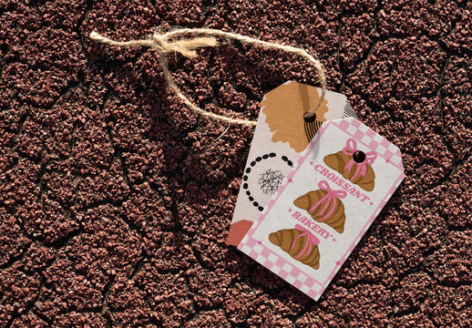 Mockup Template of Hang Tag