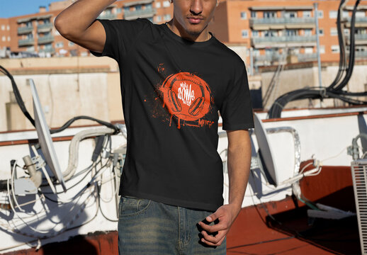 T-shirt Mockup Template Design