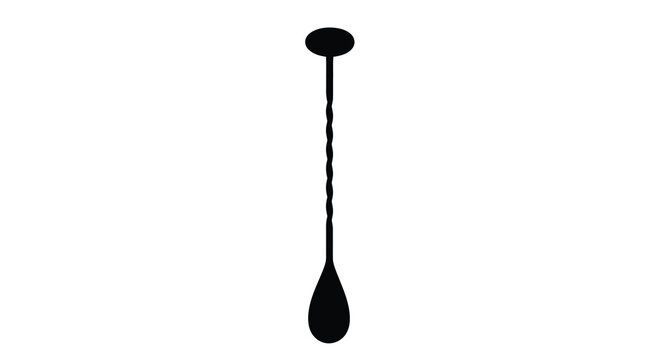 Broken stick shape black silhouette fragment splintered