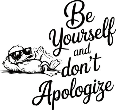 be yourself don't apologies svg png, SELF LOVE SVG PNG