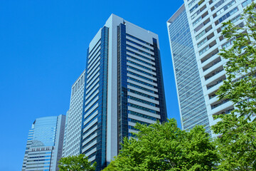 Fototapeta premium 高層ビル オフィス街